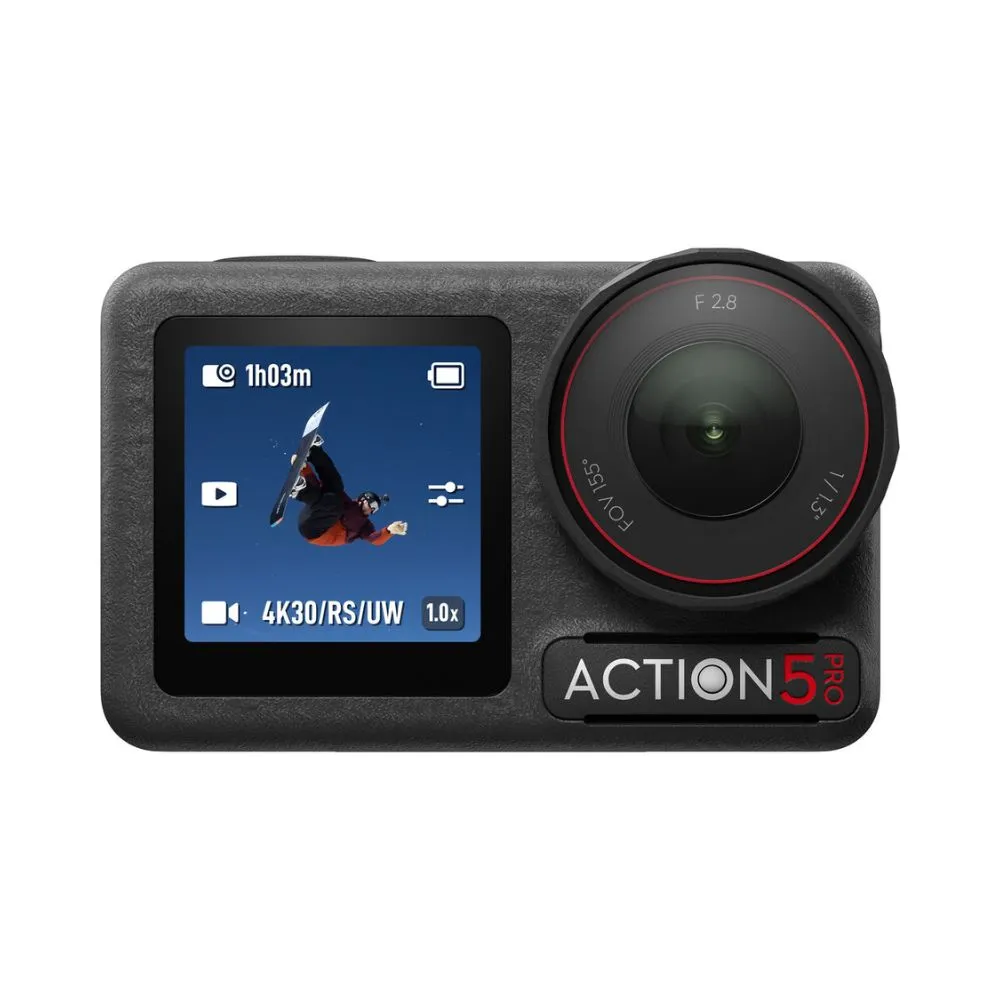 DJI Osmo Action 5 Pro Adventure Combo – 3 Batteries – Charger – Rod