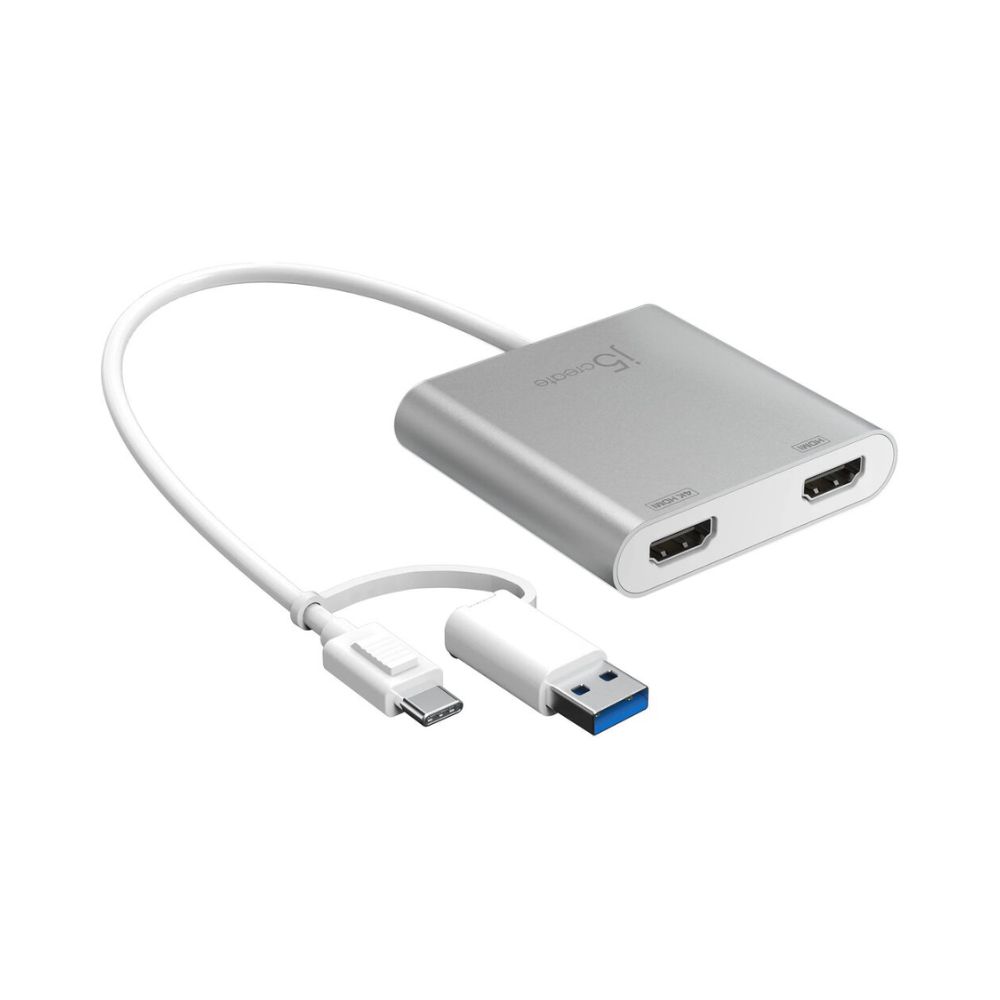 j5create JCA365 USB-C to Dual HDMI Multi-Monitor Adapter