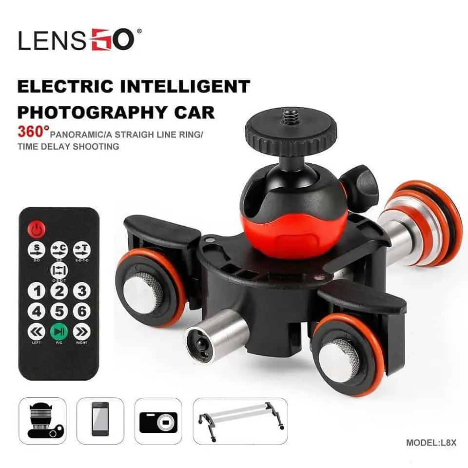 LENSGO Camera Video Track dolly Motorized Electric Slider